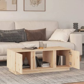 tömör fenyőfa dohányzóasztal 110 x 50 x 40 cm