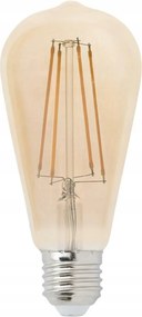 Dekoratív Led izzó Faro Amber E27 4W 2200K, izzószálas, borostyánszínű