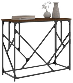barna tölgyszínű szerelt fa tálalóasztal 100x40x80 cm