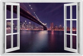 Poszterek 90x60 Híd az éjszakában Usa New York