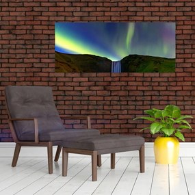 Kép - Aurora Borealis Izlandon (120x50 cm)