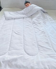 Egészéves steppelt paplan PEACH 140x200 cm, fehér