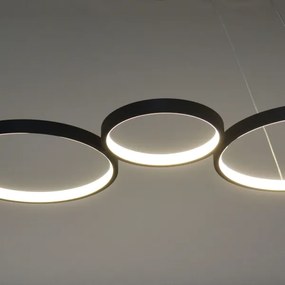 LED Csillár zsinóron FLAMENCO LED/42W/230V 4000K fekete