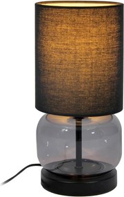 Italux skandináv asztali lámpa dorme fekete grafit itxtb-63748-bl-sg