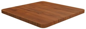 sötétbarna kezelt tömör tölgyfa négyzet asztallap 50x50x2,5cm