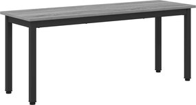 vidaXL pad Szürke Sonoma 110 x 35 x 45 cm Faanyag