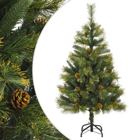 vidaXL csuklópántos műkarácsonyfa tobozzal 150 cm