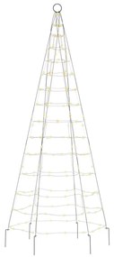 meleg fehér LED karácsonyfa zászlórúdra 200 LED 180 cm