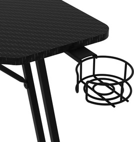 NERO karbon gamer asztal 140 × 60 cm