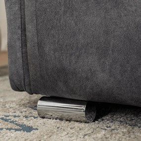 Sofa ARIA Szara Welurowa