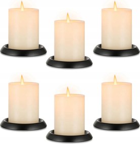 Gyertyatartó állvány Fém Gyertyatartó Dekoráció Szett 6db-os
