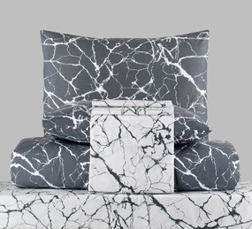 Márvány deluxe TiaHome pamut lepedők - 1x Párna 90x70cm, 1x Paplan 140x200cm