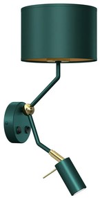 MILAGRO-MLP7873 VERDE Zöld Színű Fali Lámpa 1XE27+GU10 60W IP20