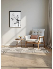 Szürke-krémszínű futószőnyeg 80x240 cm Perles Onyx – Elle Decoration