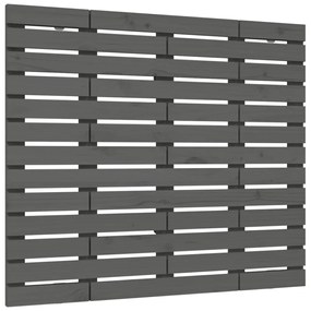 szürke tömör fenyőfa fali fejtámla 96 x 3 x 91,5 cm