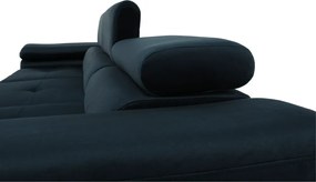 Sarokülőgarnitúra, kék, jobbos kivitel, AMARETA