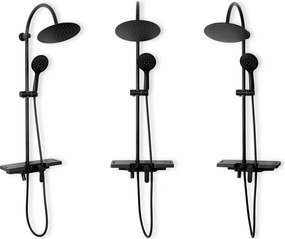 Rea Vigo - zuhanygarnitúra kifolyóval, fekete, REA-P7001