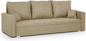 MONDI Háromszemélyes kinyitható kanapé Bézs