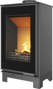 Kecske öntöttvas szabadonálló kályha acél kályha 9,5kW kandalló Venus üveg