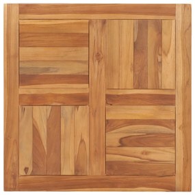 tömör tíkfa asztallap 70 x 70 x 2,5 cm
