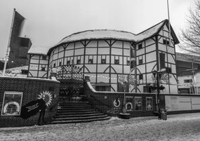 Poszter 84,1x59,4cm Globe Theatre a téli időszakban, Assaf Frank