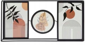 Képkeret Térbeli 3 kép Fém Fekete Ipari Loft