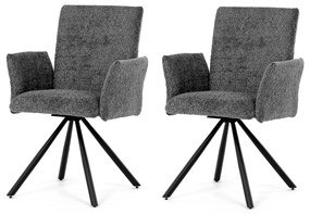 Étkezőszék szett visszahúzható mechanizmussalDCH-W1117 GREY2, 2 db