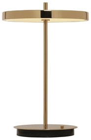 Aranyszínű LED dimmelhető asztali lámpa fém búrával (magasság 31 cm) Asteria Move – UMAGE
