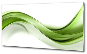 Üvegkép nyomtatás Zöld hullám osh-100125120
