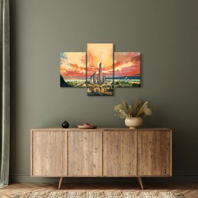 Kép - Festett város (90x60 cm)