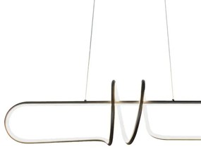 LED Csillár zsinóron VERTIGO LED/54W/230V fekete