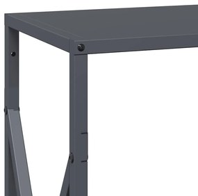 antracitszürke hidegen hengerelt acél tűzifatároló 34x25x70 cm