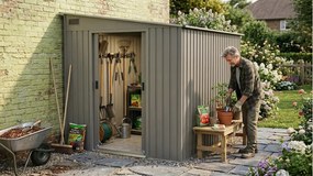 bádog kerti ház LANITPLAST WANDHAUS 78 WARM GREY LG4360