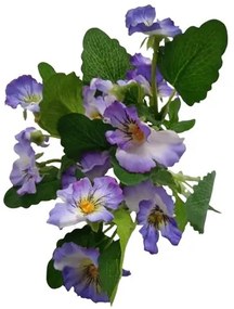 Mesterséges csokor Pansy világos lila, 37 cm