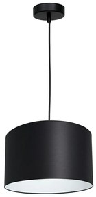 Luminex Csillár zsinóron ARDEN 1xE27/60W/230V á. 25 cm fekete/fehér 3472