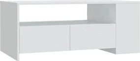 vidaXL fehér szerelt fa dohányzóasztal 102 x 55 x 42 cm