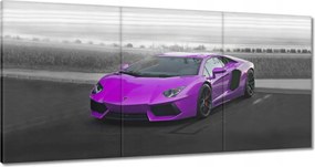 Vászonkép 180x90 Rózsaszín sportautó