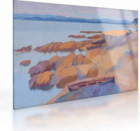 Üveg kép - Henri Edmond Cross, Calanque des Antibois, reprodukciók (70x50 cm)
