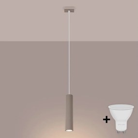Brilagi - LED függeszték kábellel CRESTO 1xGU10/10W/230V taupe