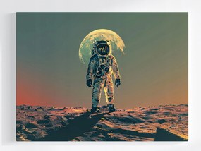 Vászonkép Canvas Asztronauta Hold Mars Űr Bolygó 100x75
