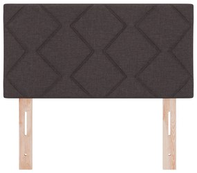 LED Fejtámla Gyémánt Blokkok Mintázat Sötét Barna 80 cm Szövet