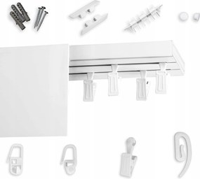 Mennyezeti függönykarnis Dupla árnyékolóval Mennyezeti sín árnyékolóval 9 CM 160