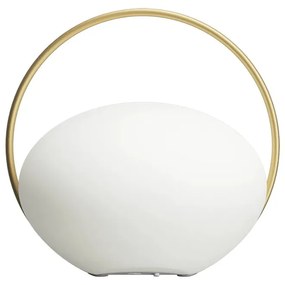 Fehér LED dimmelhető asztali lámpa (magasság 19 cm) Orbit – UMAGE