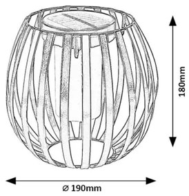 Rabalux 77167 - SAVOCA LED napelemes lámpa LED/1W/1,2V 300mAh IP44