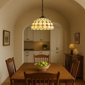 Brilagi - Tiffany vitrázs csillár láncon DORAN 2xE27/60W/230V