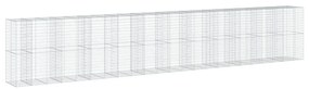 horganyzott vas gabion kosár fedéllel 1150 x 100 x 200 cm