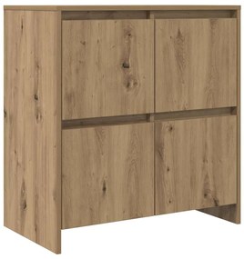 Oldalszekrények 2 pcs kézműves tölgy 70 x 41 x 75 cm Faanyag