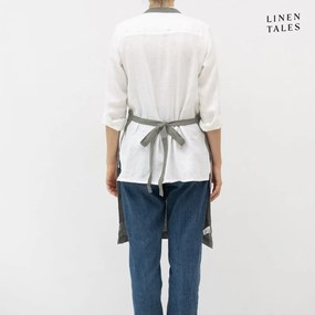 Len kötény Khaki – Linen Tales