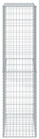 horganyzott vas gabion kosár fedéllel 100 x 50 x 200 cm