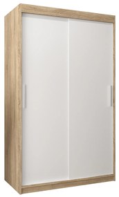 Ruhásszekrény 120 cm Toki (szonoma tölgy + matt fehér). 1064814